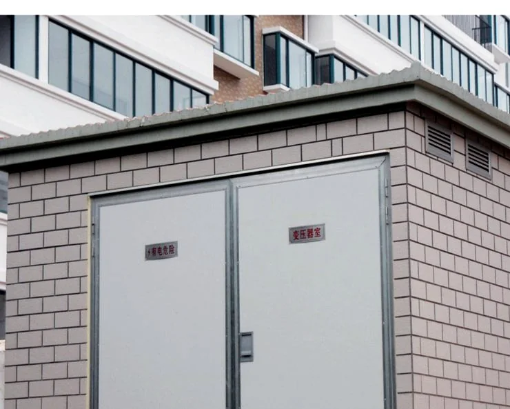 Box substation installed on site