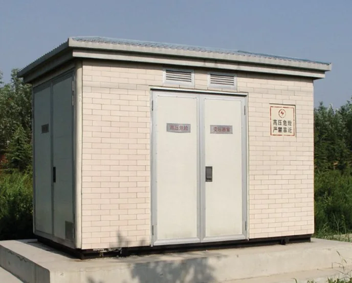 Prefabricated box substation in service
