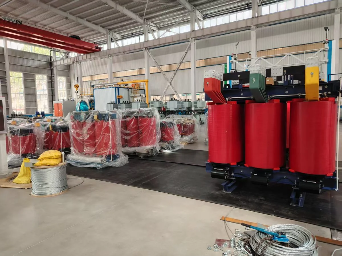 Power transformer at the factory